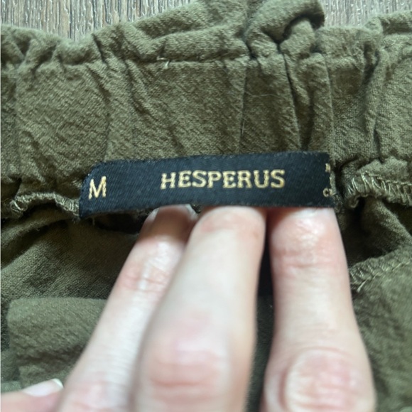 Olive Button-Front Women's Skirt - Picture 2 of 5